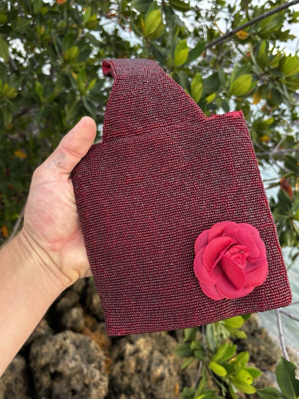 BEAD ROSE RED BCB MAX ARIA BAG